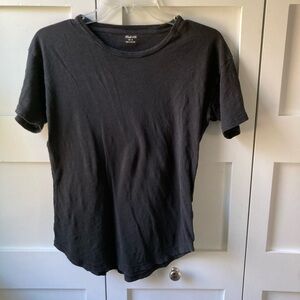 Madewell Black Cotton Tee Size Small